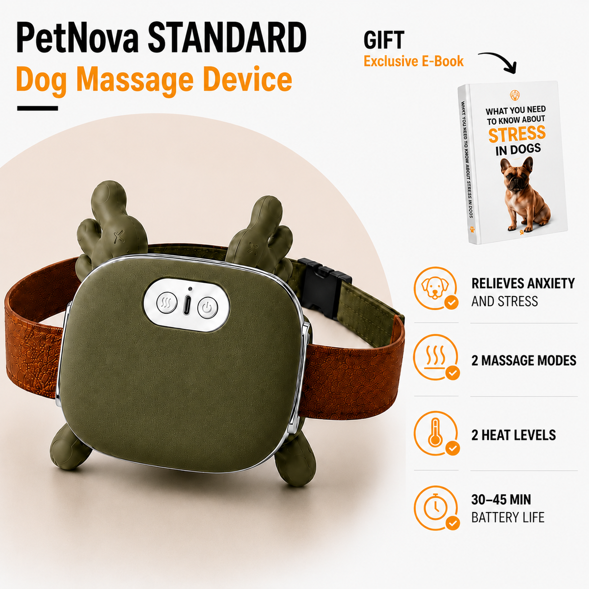 PetNova™ Calming Massager: For Pets & People 🐶🤍