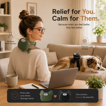 PetNova™ Calming Massager: For Pets & People 🐶🤍