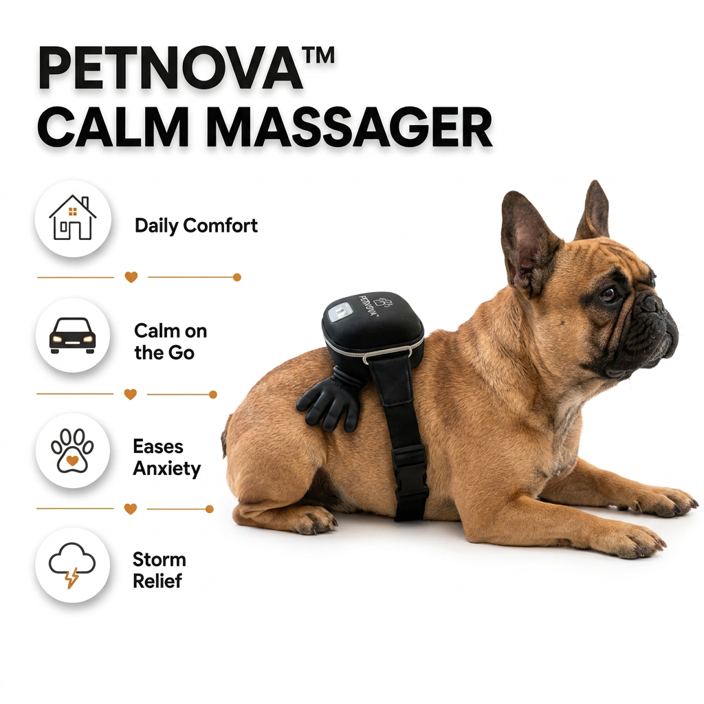 PetNova™ Calming Massager: For Pets & People 🐶🤍